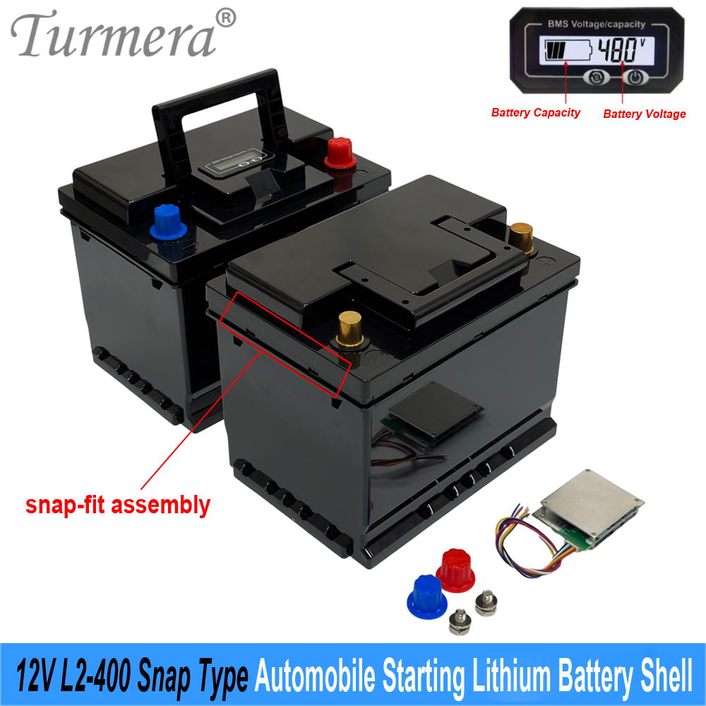 Lifepo4 Battery Box Diy 12V 100Ah - Turmera L2-400 L-Type Empty Car Starting