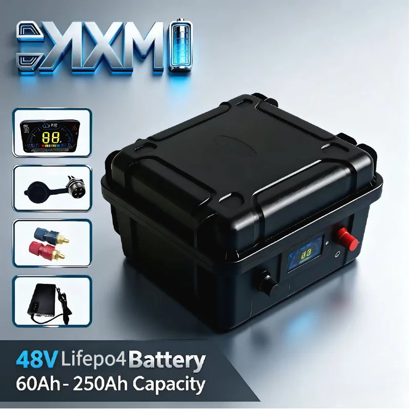 Lifepo4 48V 50Ah Golf Cart - 48V Rechargeable LiFePO4 Battery Pack, 50Ah‑200Ah