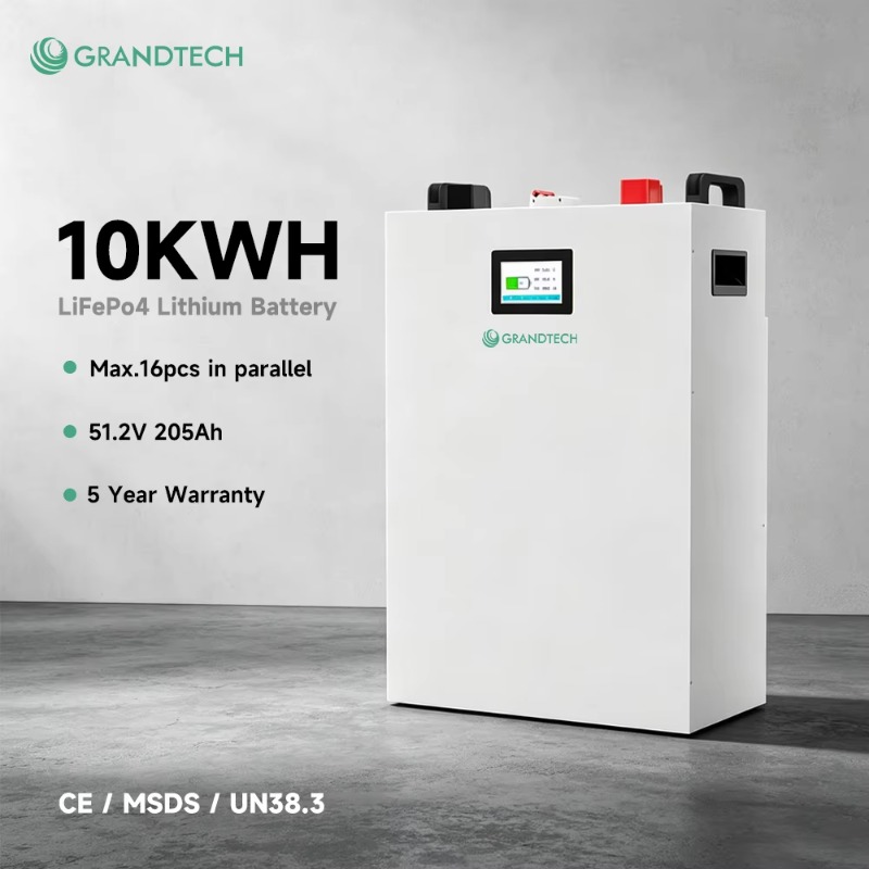 Lifepo4 Battery 24V 200Ah - Grandtech Solar Power Wall 5kwh 10kwh