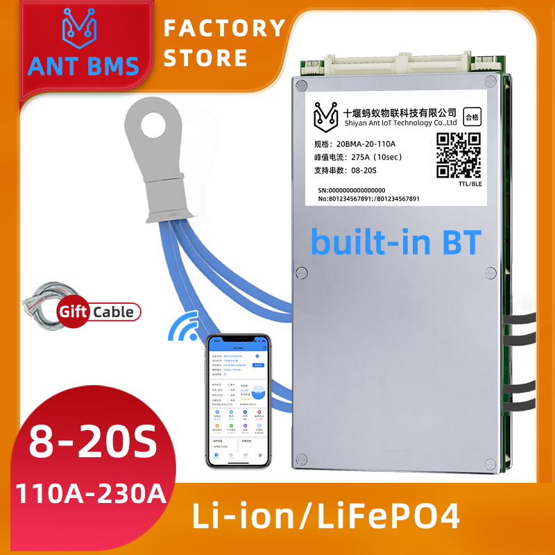 Smart Bms 16S 48V 200A Bluetooth - ANT Smart Balance BMS 8S-20S with