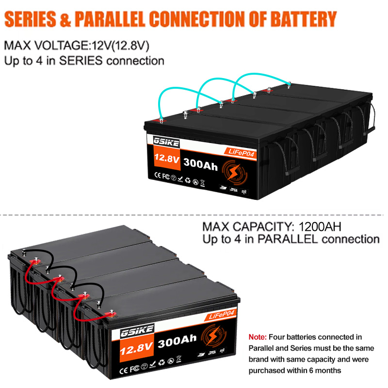 GSIKE 12V Lithium LifePO4 Batt - Lifepo4 Battery 12V 100Ah 评论和价格