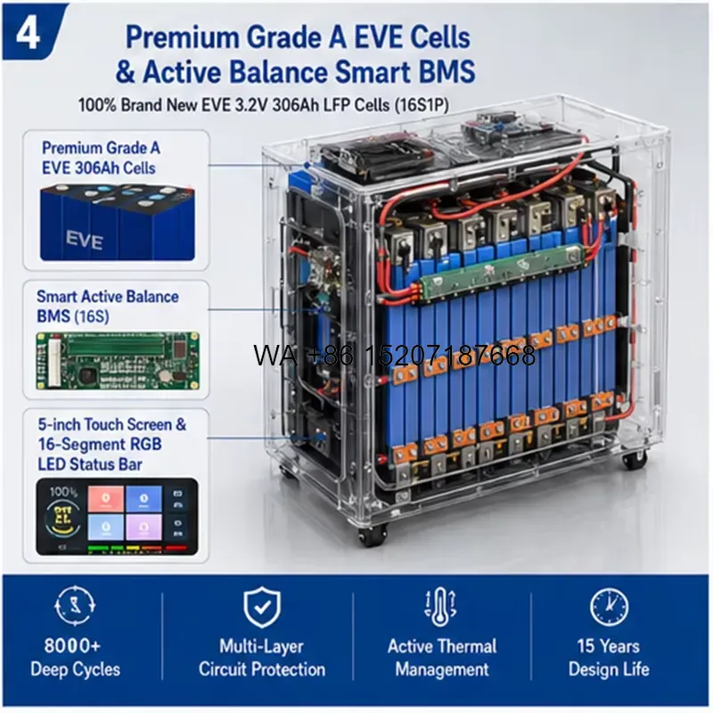 Wmwmnu for EU Stock Power Wall - Lifepo4 Battery 51.2V 280Ah 评论和价格