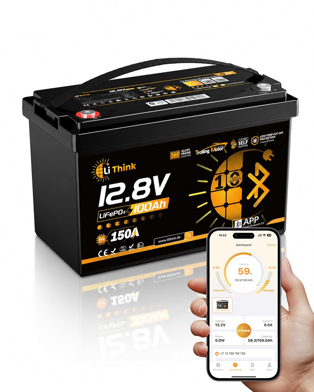 12V 100Ah LiFePO4 Marine Batte - Lifepo4 Battery 12V 100Ah 评论和价格