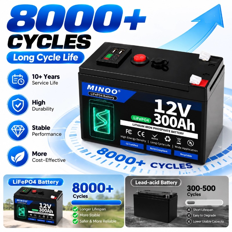12V 300Ah LiFePO4 Battery 8000 - Lifepo4 12V 300Ah Deep Cycle 评论和价格