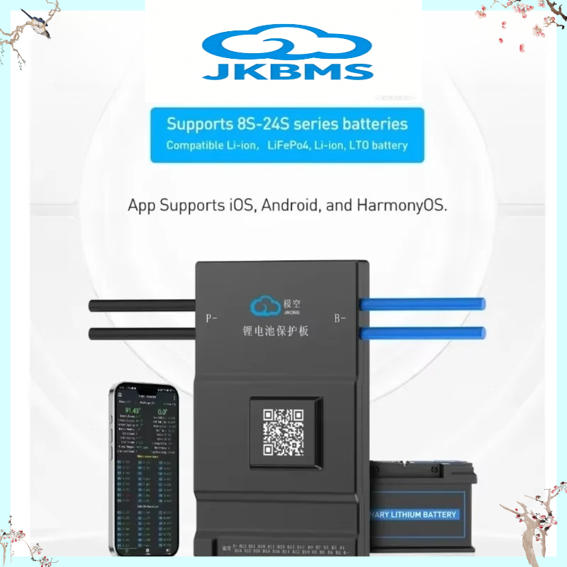 JKBMS 100A 120A 150A 200A Li-I - Lifepo4 Battery 24V 200Ah 评论和价格