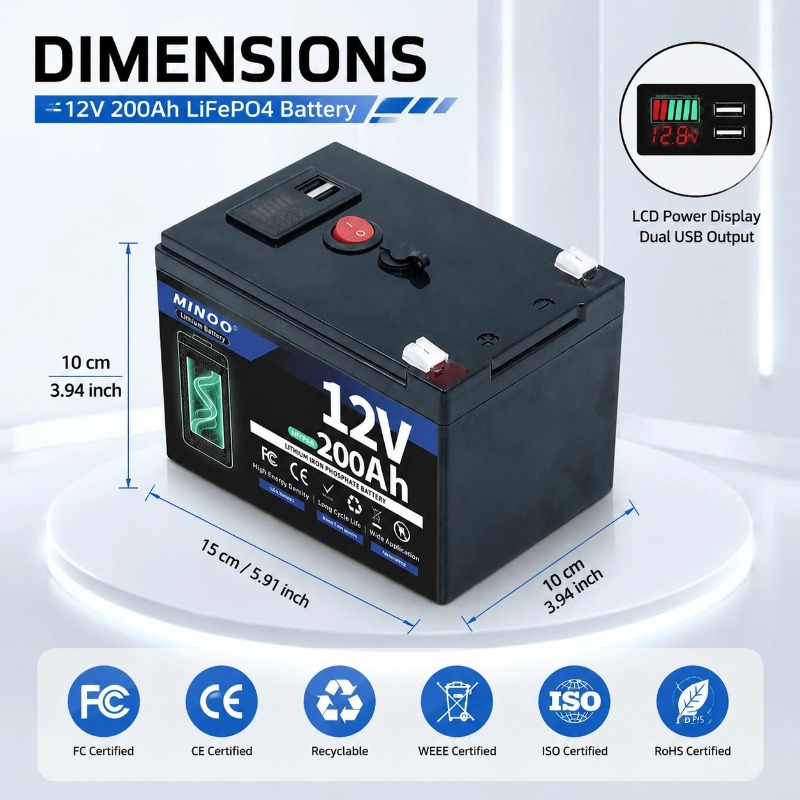 LiFePO4 12V 300AH 12V 200AH Ba - Lifepo4 12V 300Ah Deep Cycle 评论和价格