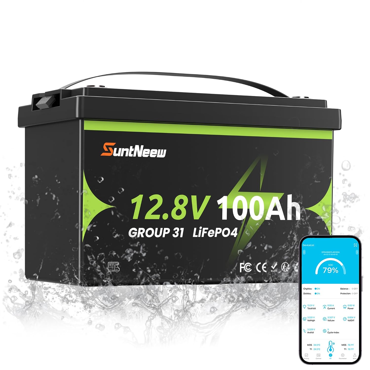 12V 100Ah LiFePO4 Battery Blue - Lifepo4 Battery 12V 100Ah 评论和价格