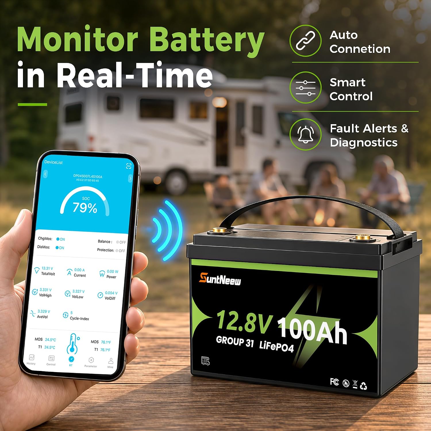 12V 100Ah LiFePO4 Battery Blue - Lifepo4 Battery 12V 100Ah 评论和价格
