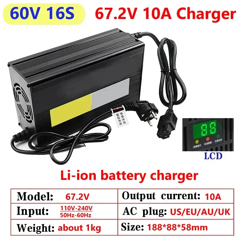 10A 48V 60V 72V Lithium Batter - Lifepo4 Charger 48V 20A 评论和价格