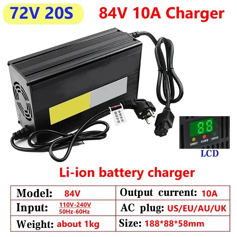 10A 48V 60V 72V Lithium Batter - Lifepo4 Charger 48V 20A 评论和价格