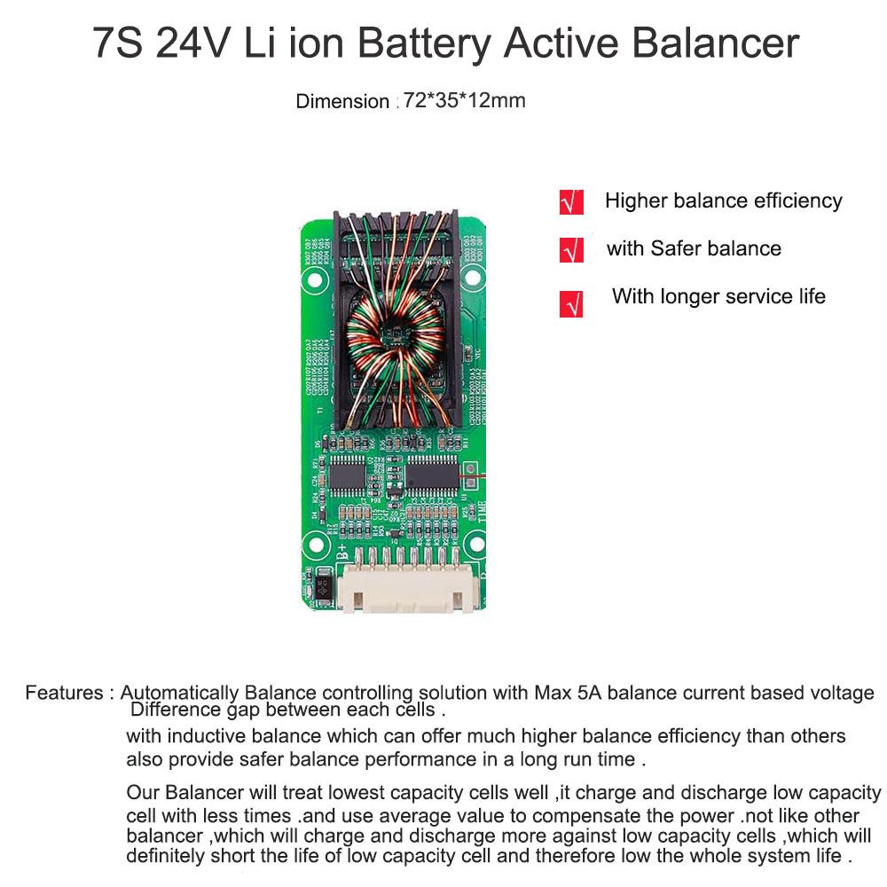 12V 36V 48V 60V 72V lifepo4 or - Battery Balancer 4S 12V Active Equalizer 评论和价格