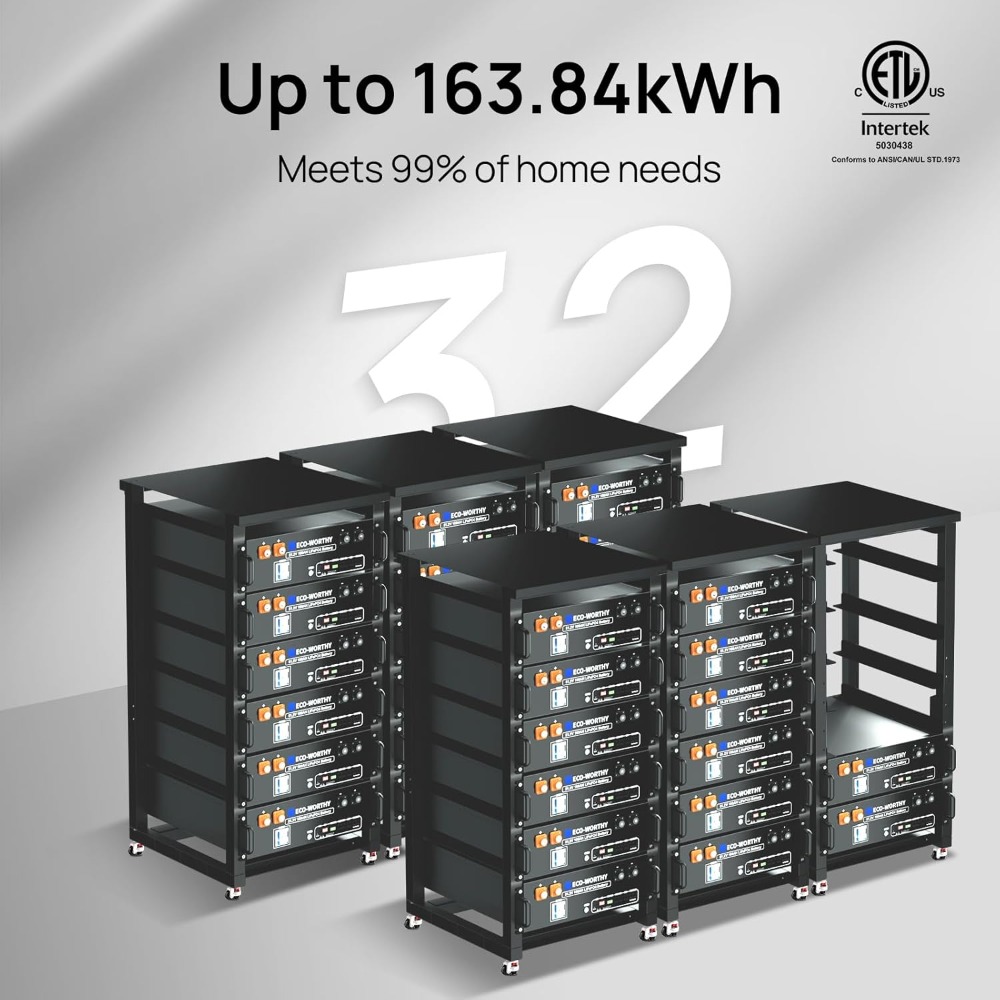 Certified | 5120Wh Server Rack - Lifepo4 48V 100Ah Server Rack 评论和价格