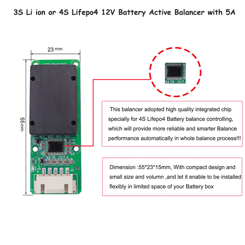 Battery active battery Balance - Battery Balancer 4S 12V Active Equalizer 评论和价格
