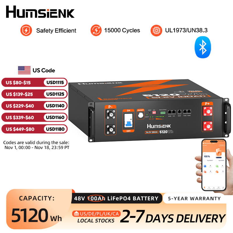 Humsienk 48V 100AH Server Rack - Lifepo4 48V 100Ah Server Rack 评论和价格