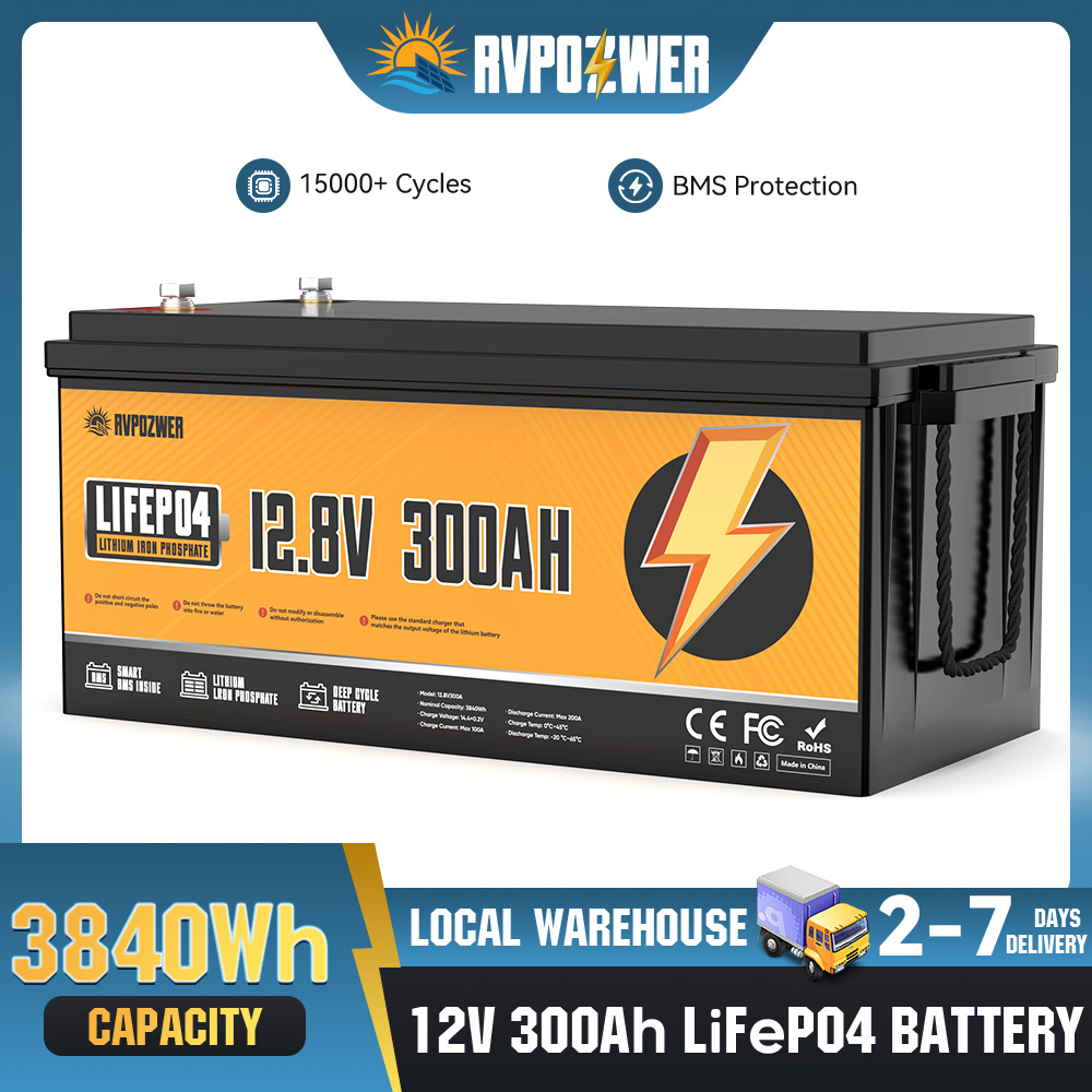 RVPOZWER 12V 300Ah 3840Wh Lith - Lifepo4 12V 300Ah Deep Cycle 评论和价格