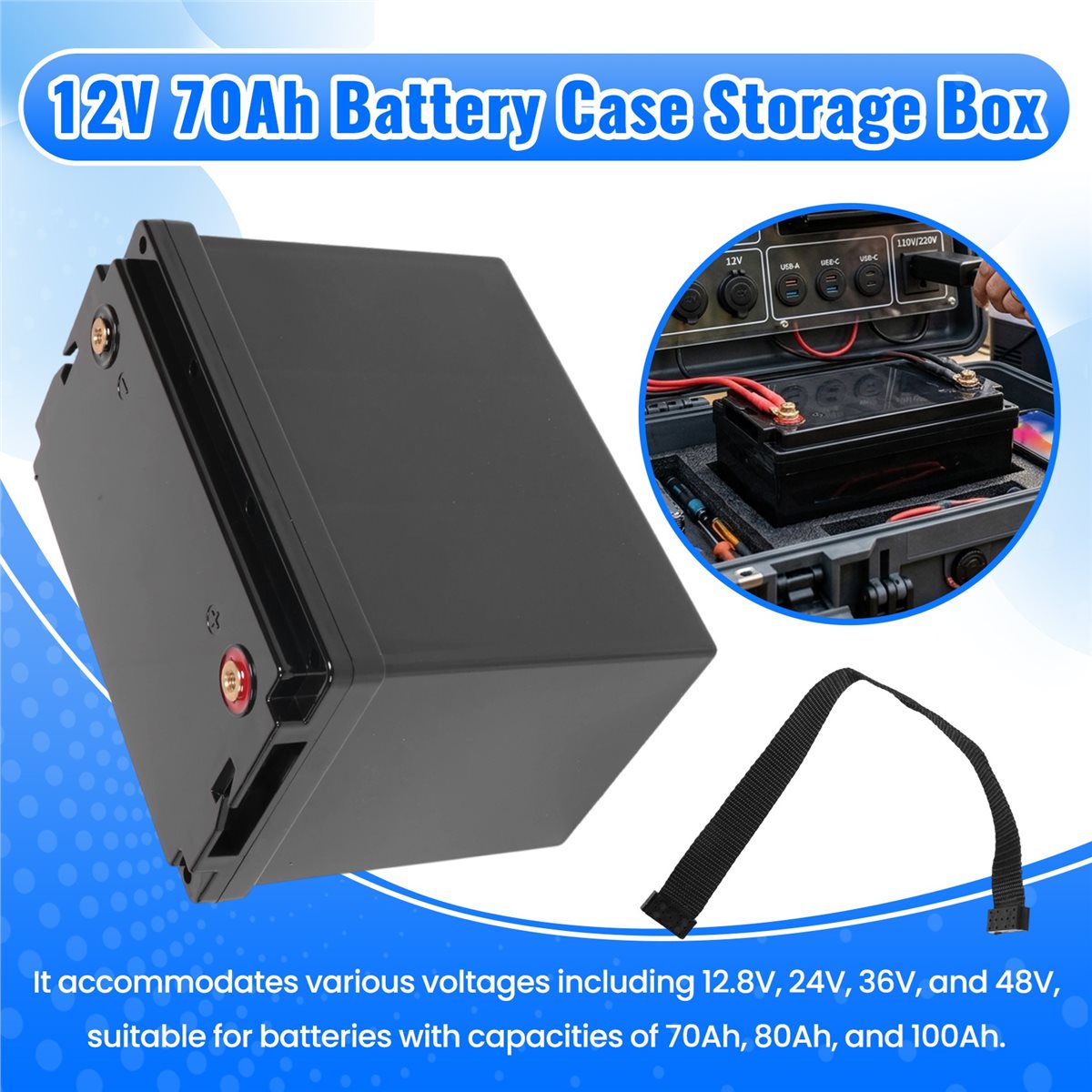 useful 12V70Ah Storage Box 12V - Lifepo4 Battery Box Diy 12V 100Ah 评论和价格