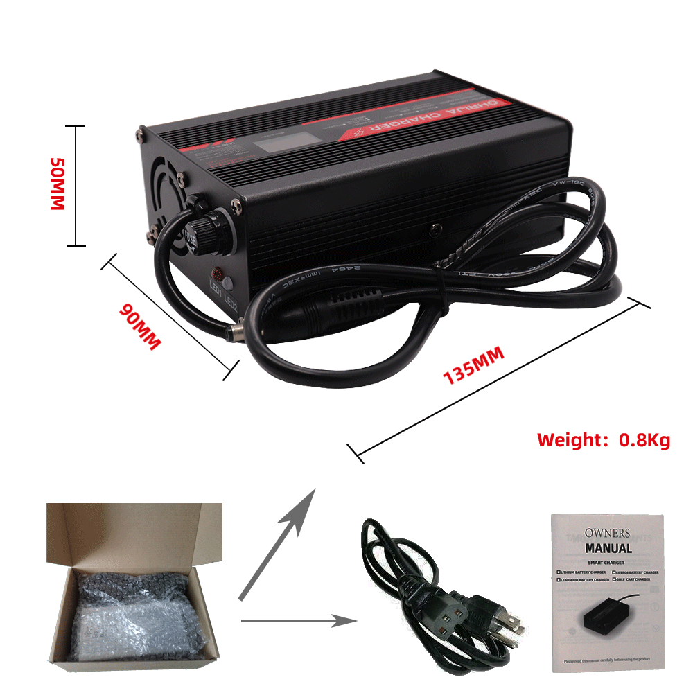 58.4V 5A Smart Charger for 16S - Lifepo4 Charger 48V 20A 评论和价格