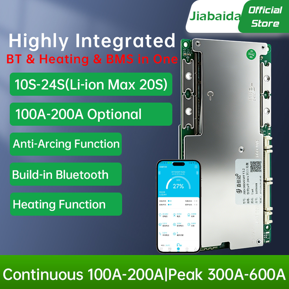 Jiabaida Build-in BT 10S 13S 1 - Lifepo4 Battery 36V 100Ah 评论和价格