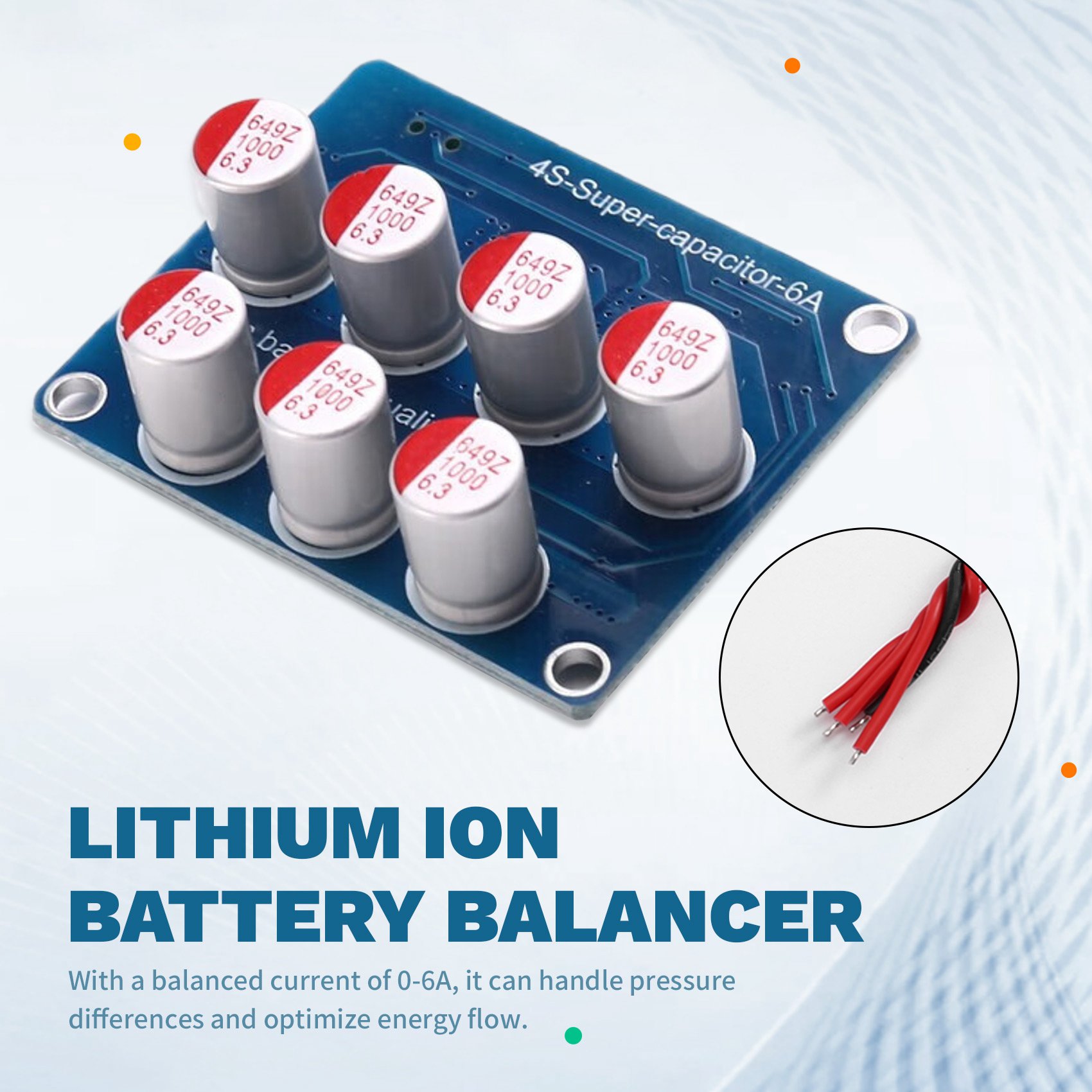 ABFU-4X 4S 6A Active Equalizer - Battery Balancer 4S 12V Active Equalizer 评论和价格