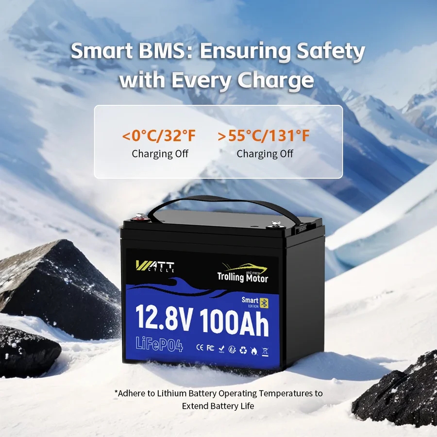 Wattcycle 12.8V 100Ah 120A BMS - 12V 100Ah Lifepo4 Bluetooth Bms 评论和价格