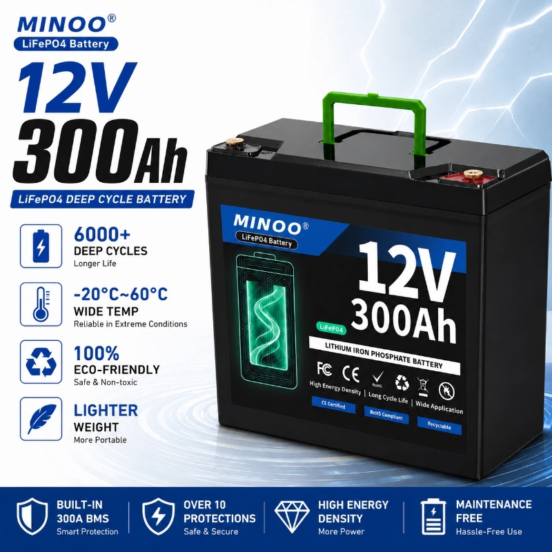 12V 300Ah LiFePO4 Solar Batter - Lifepo4 12V 300Ah Deep Cycle 评论和价格
