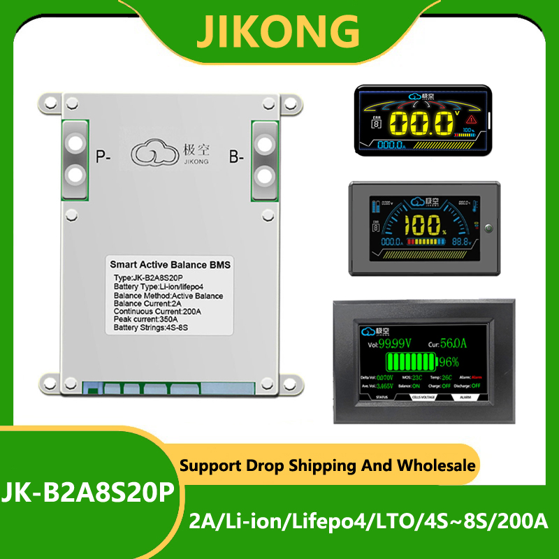 JK BMS 200A JK-B2A8S20P JKBMS  - Lifepo4 Battery 24V 200Ah 评论和价格