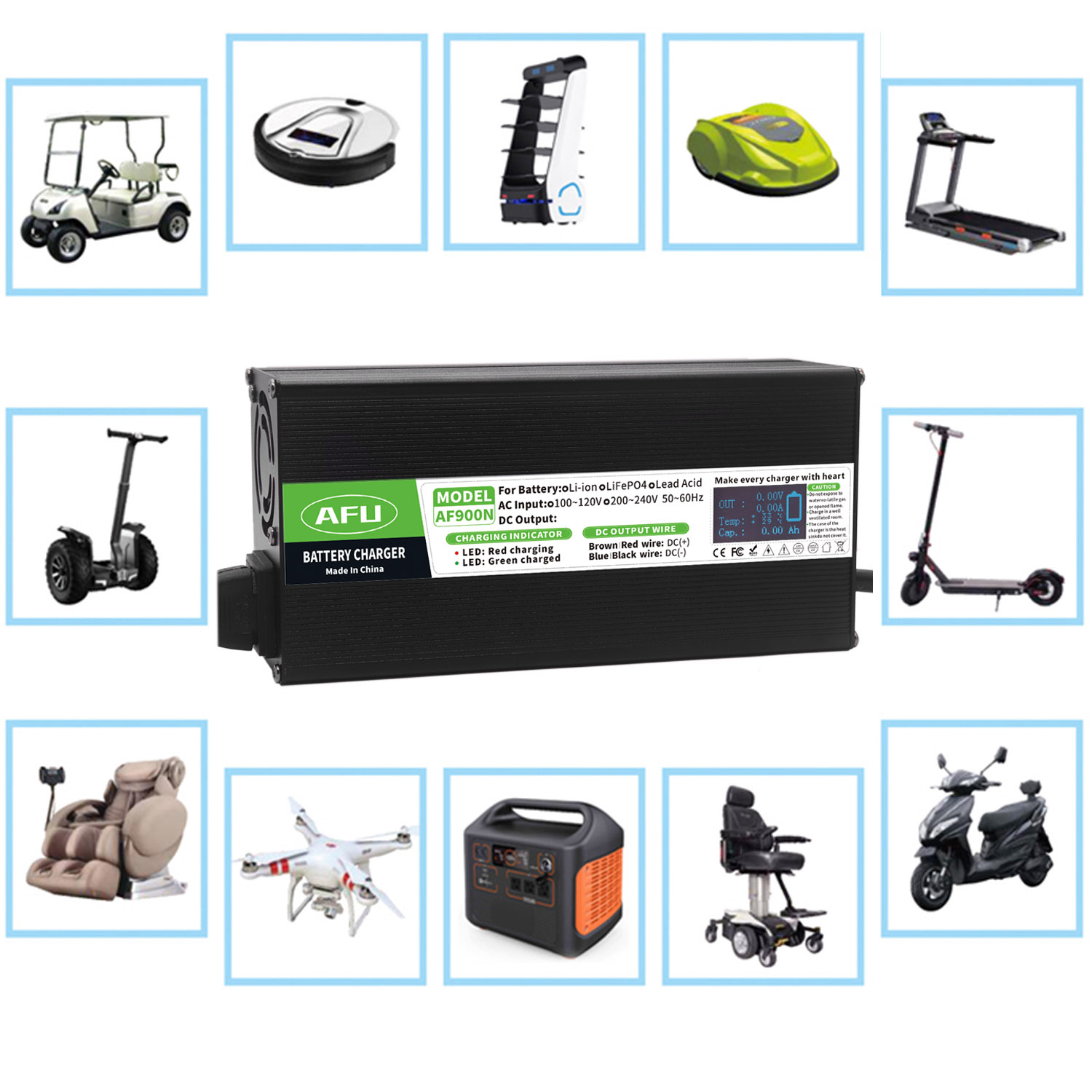 58.4V 15A LiFePO4 Battery Char - Lifepo4 Charger 48V 20A 评论和价格