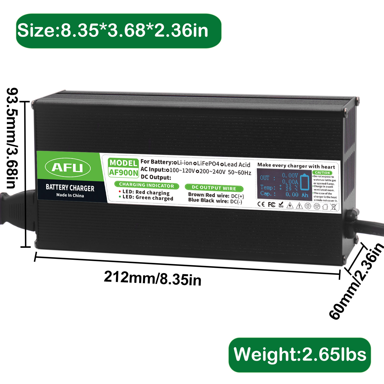 58.4V 15A LiFePO4 Battery Char - Lifepo4 Charger 48V 20A 评论和价格