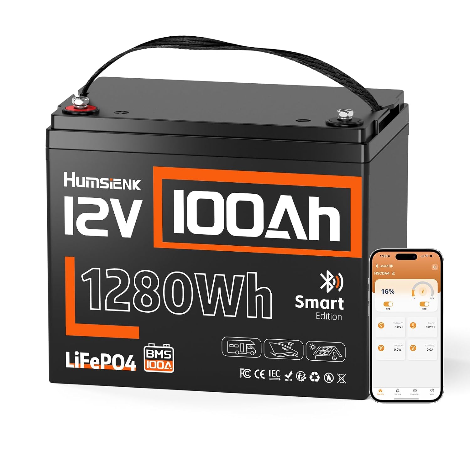 12V 100Ah LiFePO4 Lithium Batt - 12V 100Ah Lifepo4 Bluetooth Bms 评论和价格