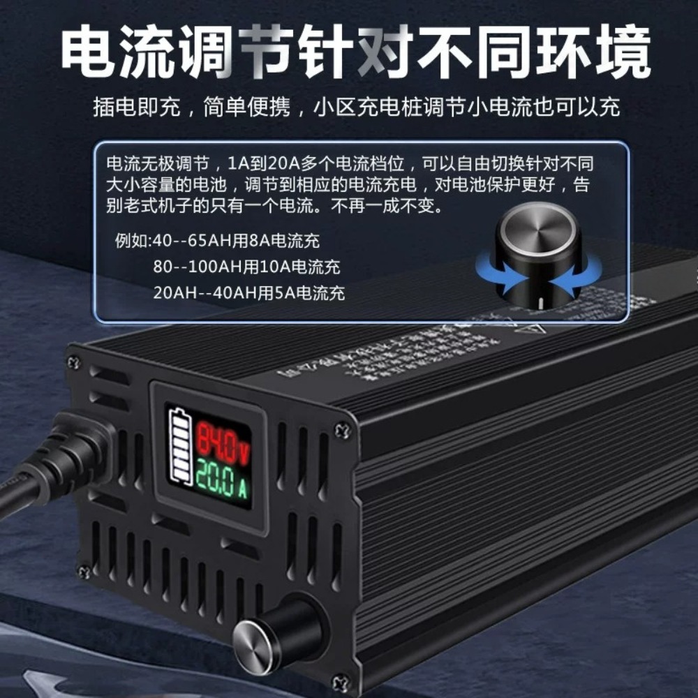 Adjustable Current 1-20A Tripl - Lifepo4 Charger 48V 20A 评论和价格
