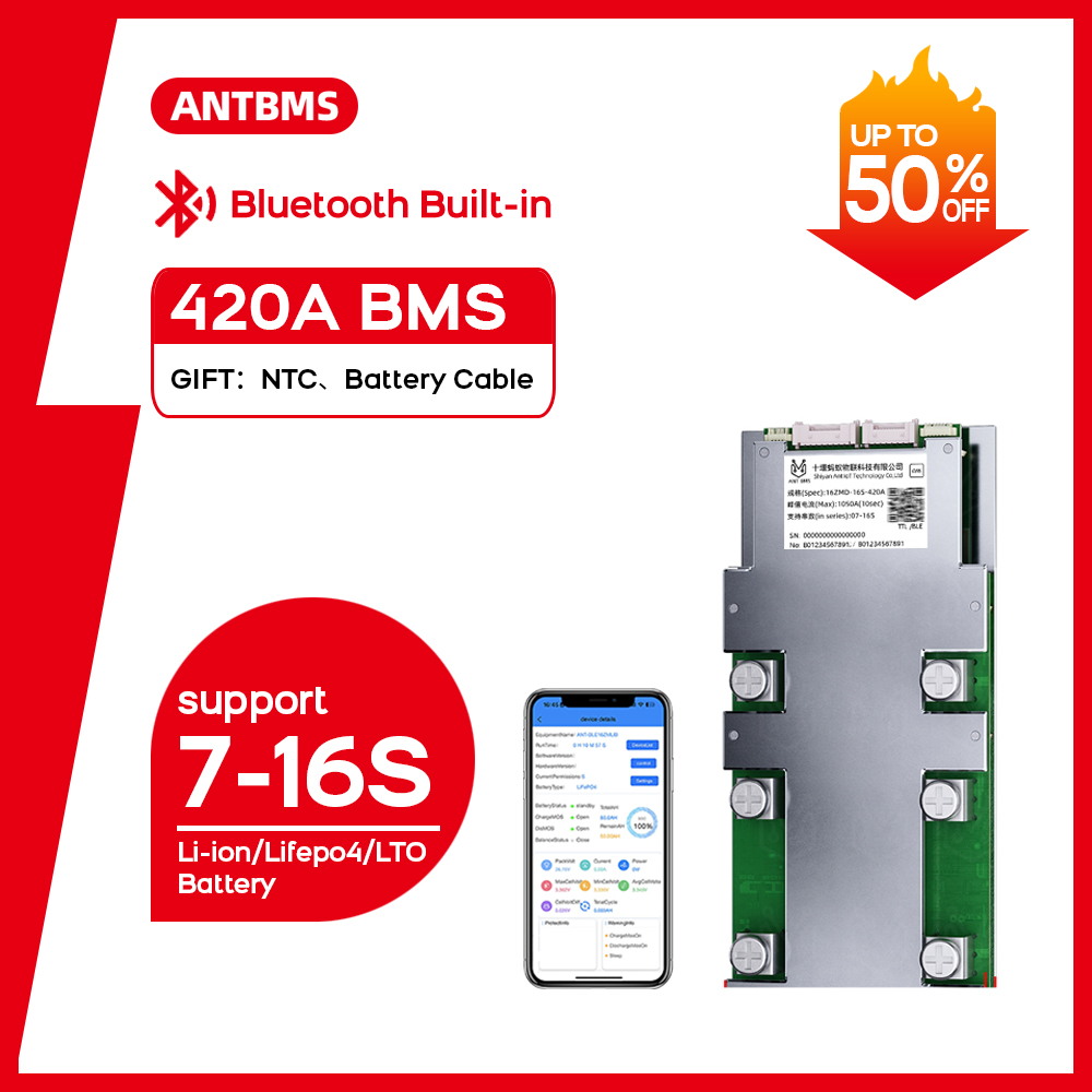 ANT smart BMS 7S-16S continuou - Smart Bms 16S 48V 200A Bluetooth 评论和价格