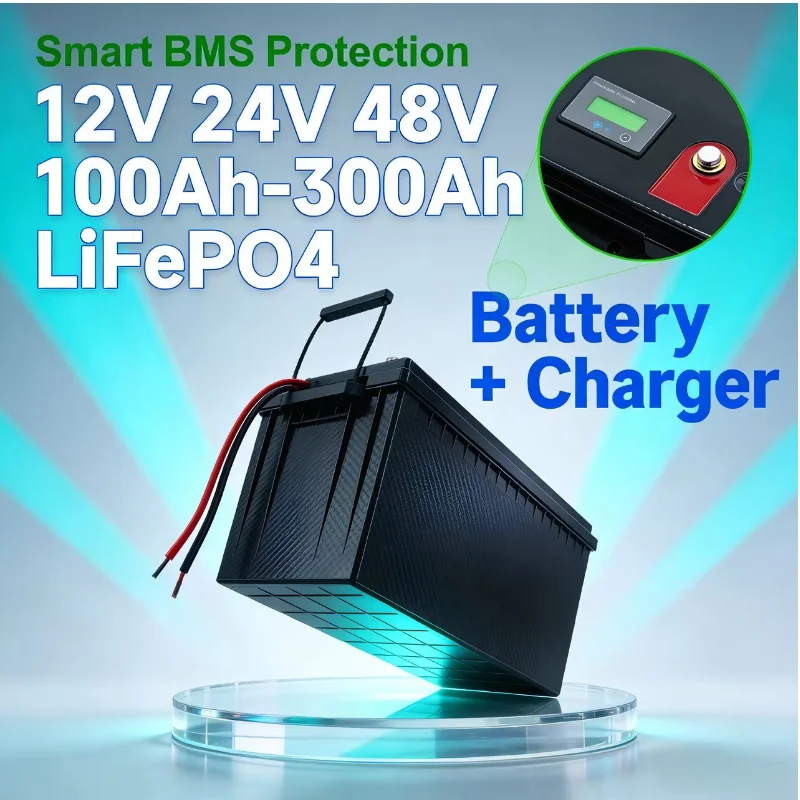 12V/24V/48V 100Ah-400Ah LiFePO - Lifepo4 12V 300Ah Deep Cycle 评论和价格